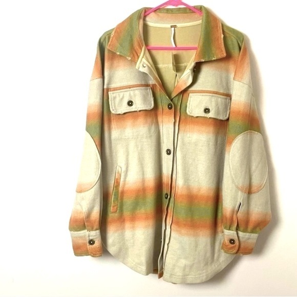 Free People Printed Ruby Jacket - NWT - Boho Oversized Fleece - Picture 3 of 12